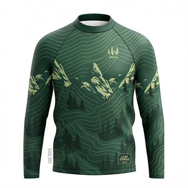 Custom Forest Print Hoodie - Wholesale Hiking Pullover
