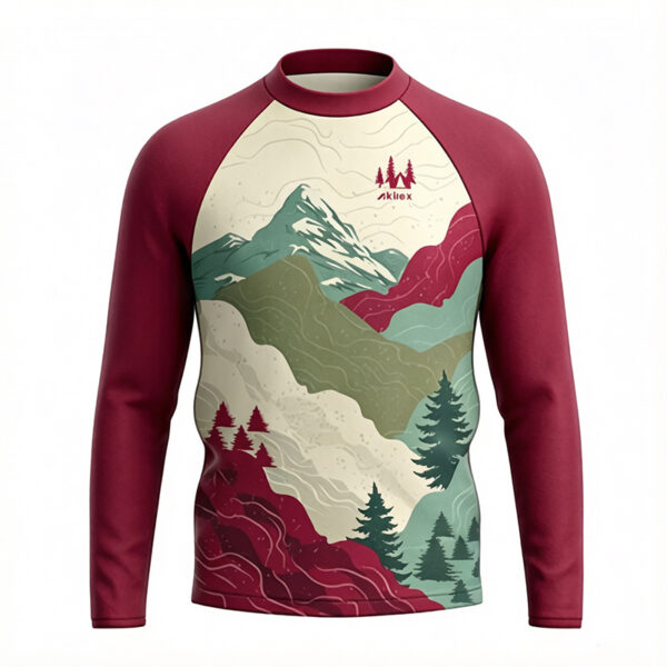 Custom Forest Print Hoodie - Wholesale Hiking Pullover