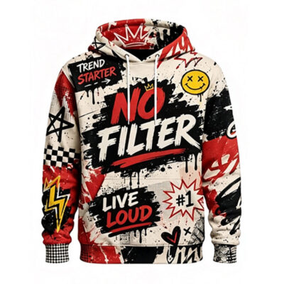 Urban Graffiti Hoodie - Custom Sublimated Pullover