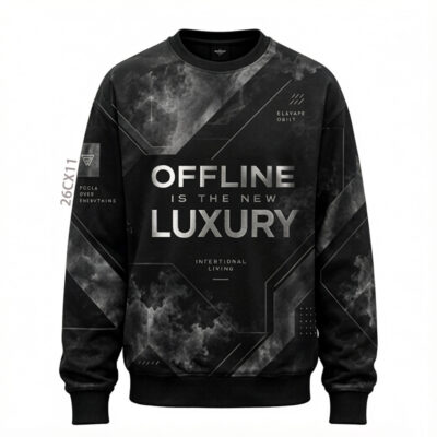Custom Marble Techwear Sweatshirt - Bulk Order Pullover