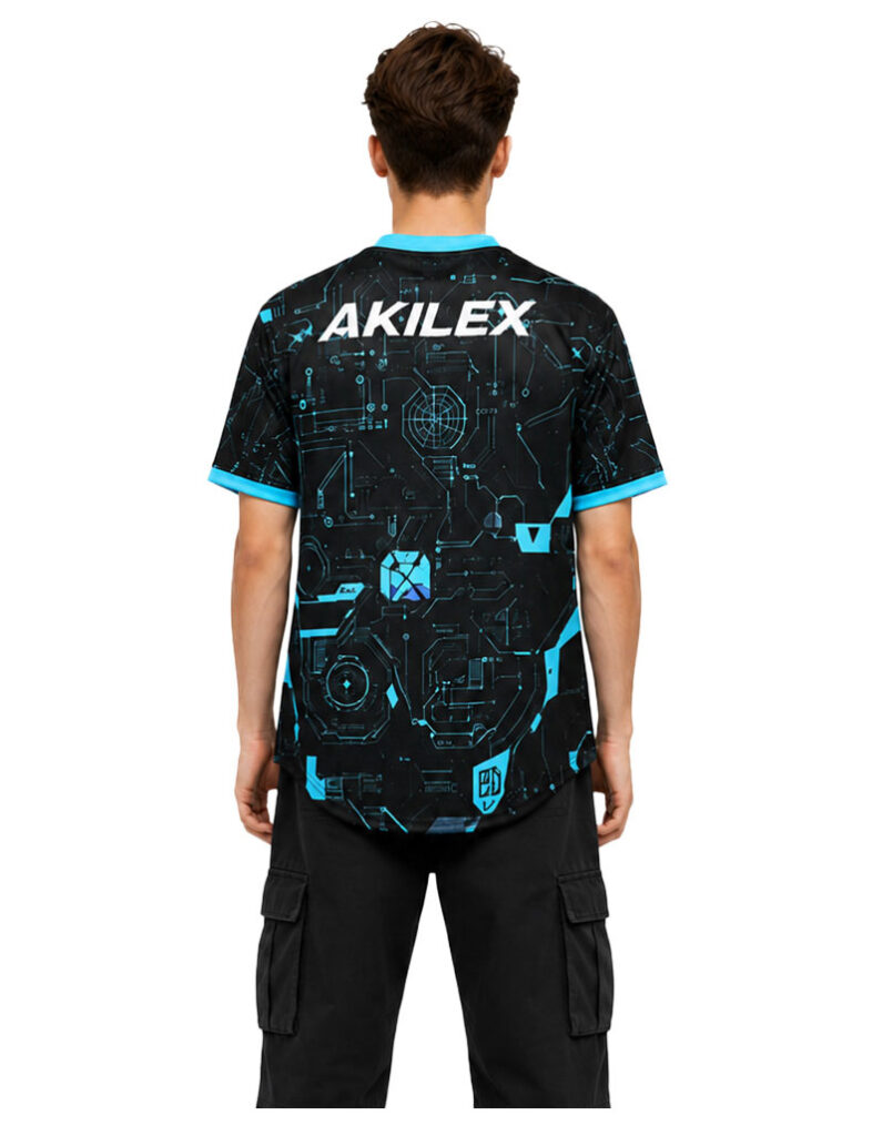 Custom Esports Jersey - Sublimated Gaming Shirt V-neck - product photo 4