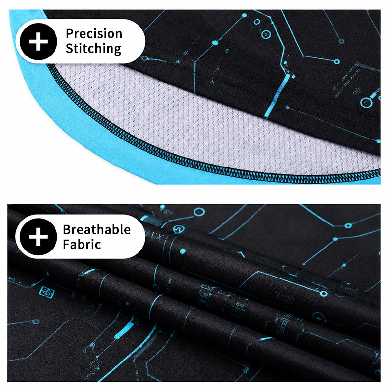 Custom Esports Jersey - Sublimated Gaming Shirt V-neck - product photo 1