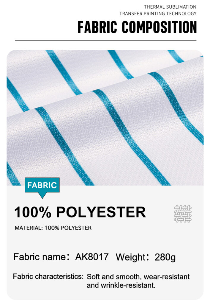 Custom Sublimated Retro Baseball Jersey - Teal Striped Shirt - product photo 8