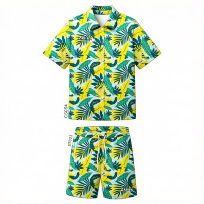 Tropical Sublimated Beach Set - Custom Shirt Shorts