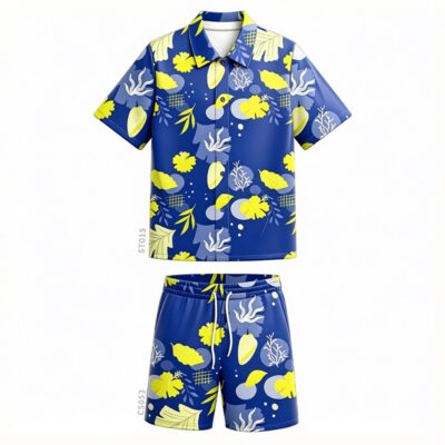 Dye Sublimation Beachwear Set - Custom Shirt Shorts