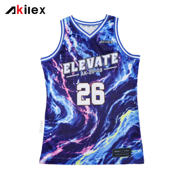 Custom Basketball Jersey - Nebula Galaxy Print