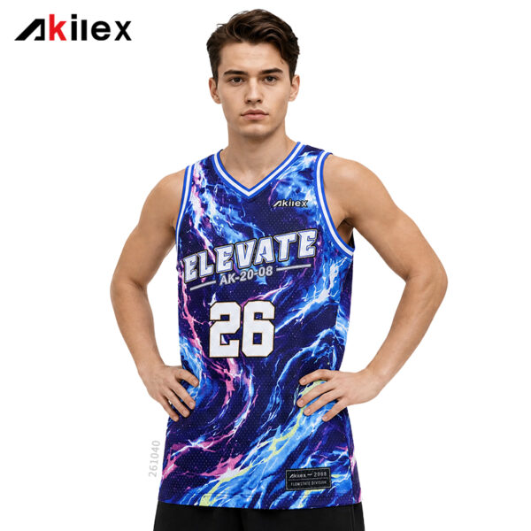 Custom Basketball Jersey - Nebula Galaxy Print