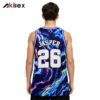 Custom Basketball Jersey - Nebula Galaxy Print
