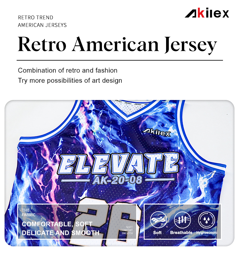 Custom Basketball Jersey - Nebula Galaxy Print - detail - Akilex custom sublimation