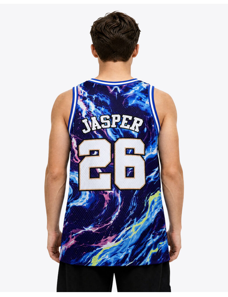 Custom Basketball Jersey - Nebula Galaxy Print - detail - Akilex custom sublimation