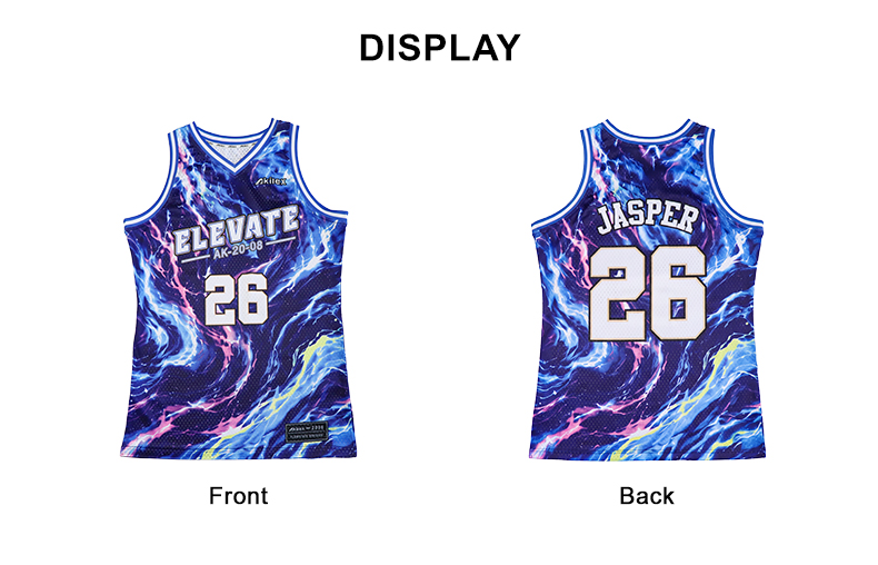 Custom Basketball Jersey - Nebula Galaxy Print - detail - Akilex custom sublimation