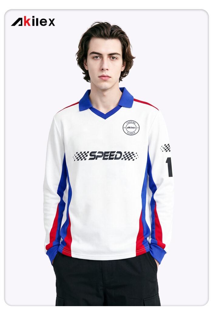 Custom Streetwear Jersey - Racing Checkered Print - detail - Akilex custom sublimation