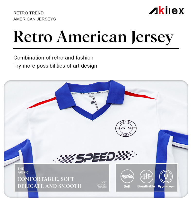 Custom Streetwear Jersey - Racing Checkered Print - detail - Akilex custom sublimation