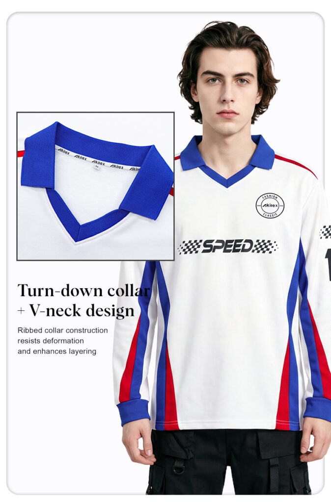 Custom Streetwear Jersey - Racing Checkered Print - detail - Akilex custom sublimation