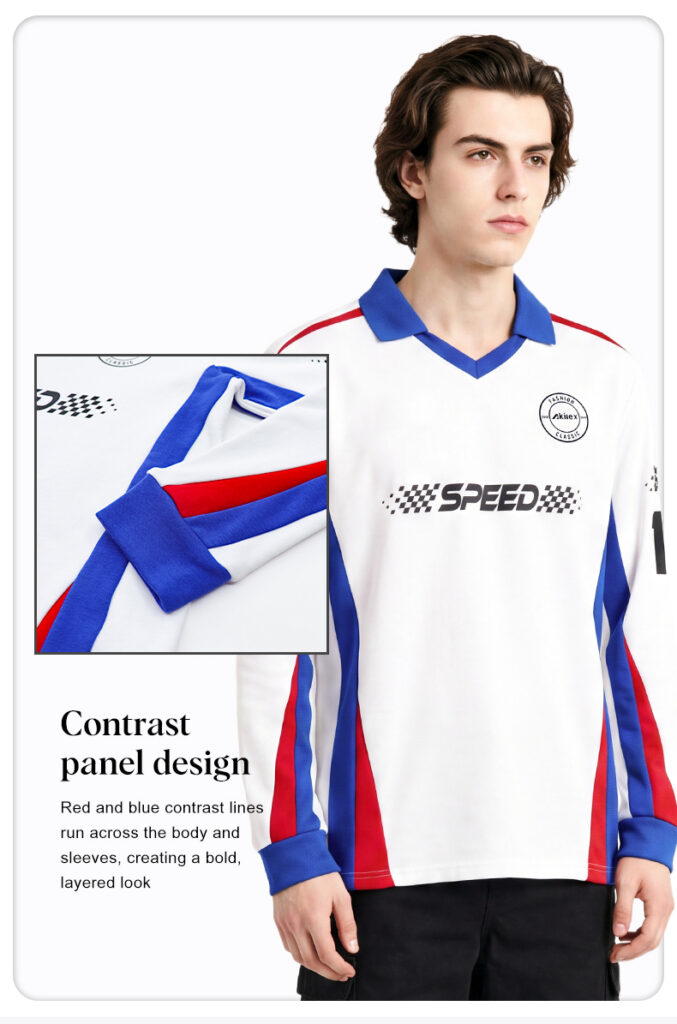 Custom Streetwear Jersey - Racing Checkered Print - detail - Akilex custom sublimation