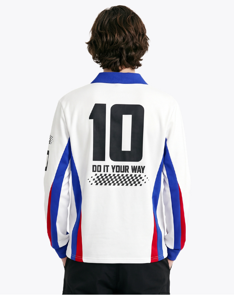 Custom Streetwear Jersey - Racing Checkered Print - detail - Akilex custom sublimation